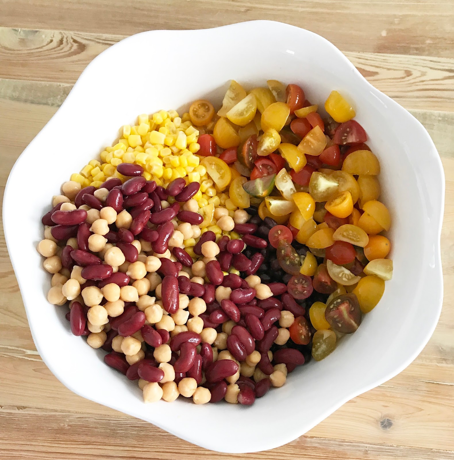 Avocado and Three Bean Salad + 2 Outfits Hanging with the Hewitts